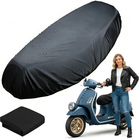 Housse de Selle Moto Universelle, Housse Moto, Motorcycle Seat Cover, XXL  Bâche Imperméable Résistante UV/Pluie, Anti-Rayures (1/5)