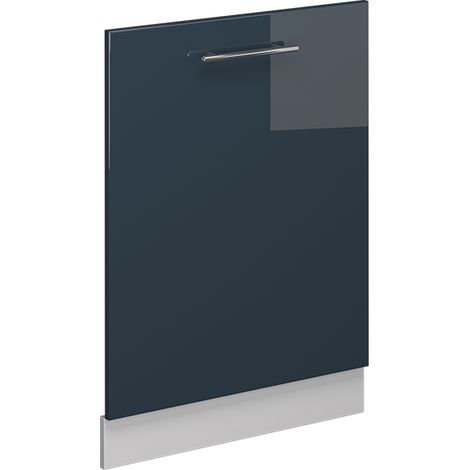 Façade de lave-vaisselle Fame-Line, Bleu foncé brillant, 60cm sans PT, Vicco (1/4)