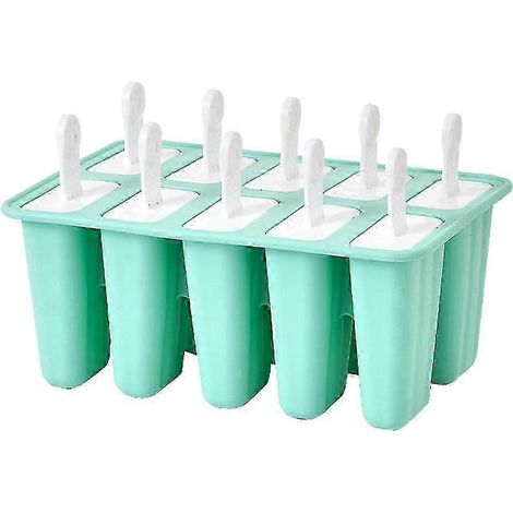 Modelle Silikon Wiederverwendbarer Eiswürfelbereiter-10 Cells Green
