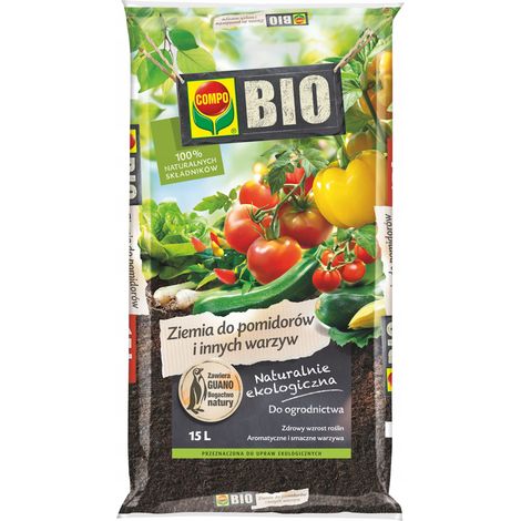 Compo BIO terreau pour tomates et autres légumes 15 l 1 pc. (1/5)