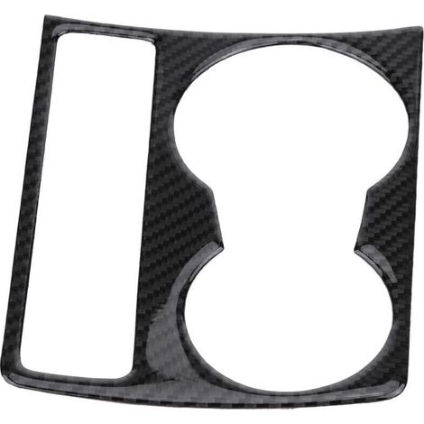UlisemGarniture de panneau de porte-gobelet d'eau en fibre de carbone pour console centrale de voiture pour Audi A4 B8 A5 2009-2015 (1/4)