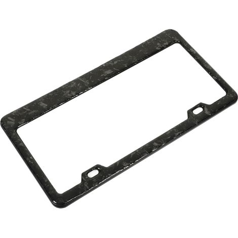Plaque d'immatriculation cadre carbone forgé brillant texture lisse remplacement Ford Raptor (1/5)