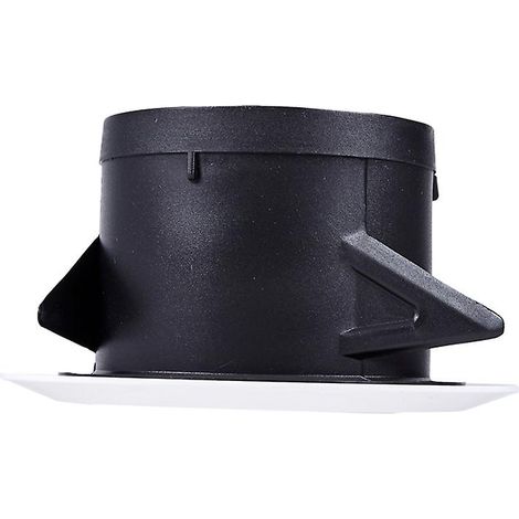 Grille de ventilation ronde en plastique réglable pour l'extraction d'air et l'insufflation, avec griffes articulées de 75,3 mm (1/4)
