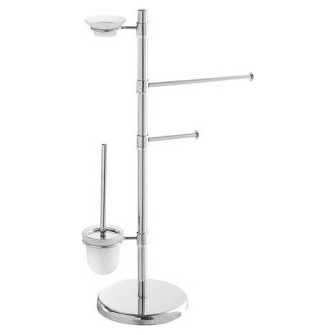 PIED DE BROCHETTE PORTE-TOUT Dimensions : Chrome