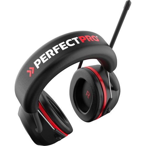 Protection auditive H40 – Réduction sonore 31dB – Norme EPI EN352 – Radio FM DAB+ et Bluetooth – Autonomie 36-40h – Perfectpro