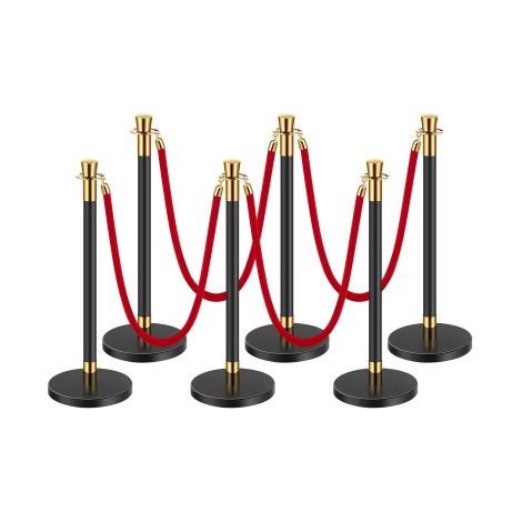 Poteau de guidage - 6 pcs barrière de balisage pour contrôle de (1/5)