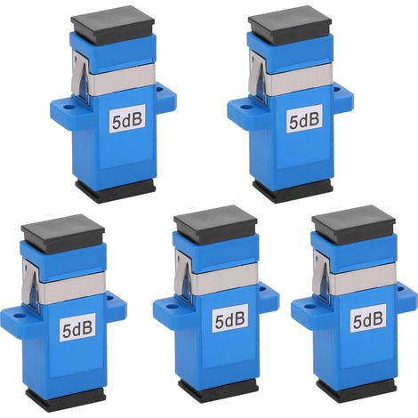 5 Stück SC UPCSC UPC5DB Glasfaserverbinder Singlemode-Lichtwellenleiter-Koppler-Dämpfungsglied (1/5)