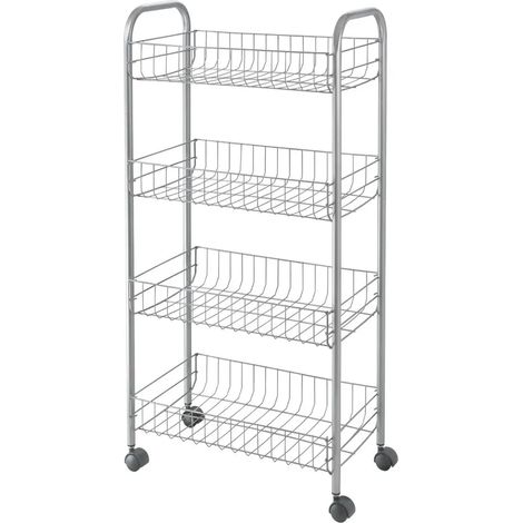 Scaffale Metaltex ascona grigio 84 x 41 x 23 cm (1/5)