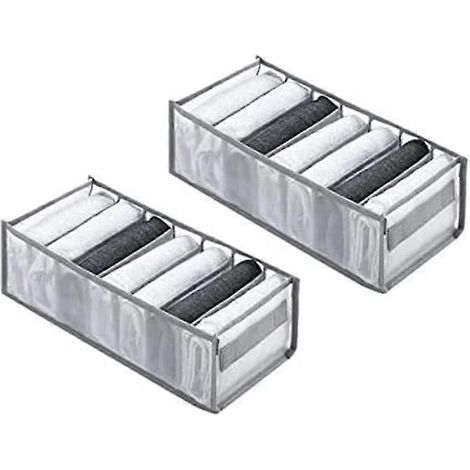 Faltbarer Schrank-Organizer, Schubladenteiler, Organizer für Jeans, Unterwäsche, Socken, Aufbewahrungsbox, Hosen (1/5)