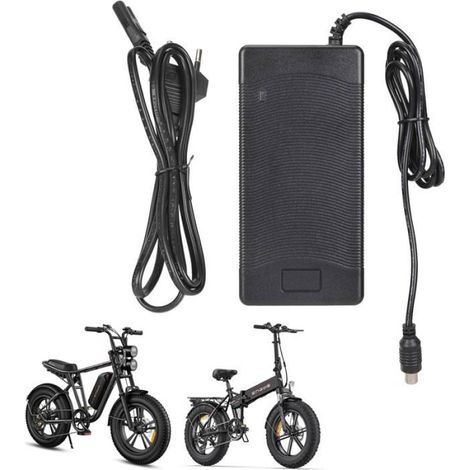 Chargeur 54,6 V 2 A - Pour Vélo Électrique 48 V - Batterie Lithium-Ion - Charge Rapide Avec Arrêt Automatique - 1 Pièce (1/5)
