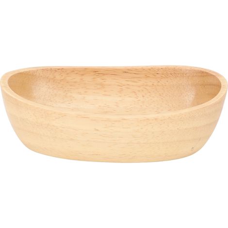 Sushi-Tablett aus Gummibaumholz, glatt und rutschfest, leicht zu reinigen, ideal für Familienessen, in der Bar, im Café oder auf Partys (15,5 cm / 6,1 Zoll). (1/5)