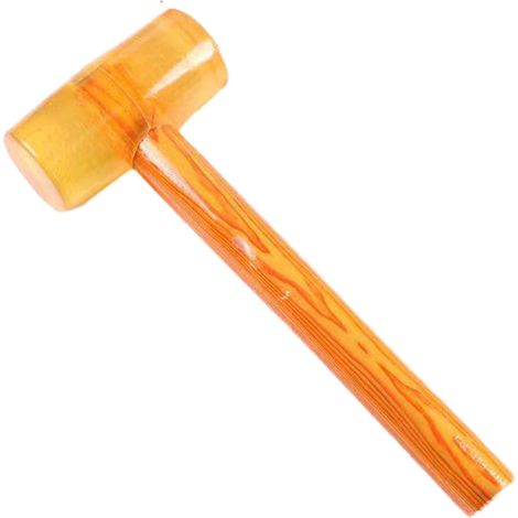 Marteau en caoutchouc, maillet souple double face pour carrelage et revêtement de sol, outil résistant aux chocs avec poignée ergonomique pour le travail du bois et les travaux domestiques (1/5)