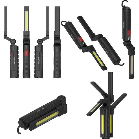 Powerful magnetic work light, suitable for automotive maintenance, portable, ultra-bright lighting, compact emergency inspection light, 360° adjustable angle, IP54 waterproof rating (1/5)
