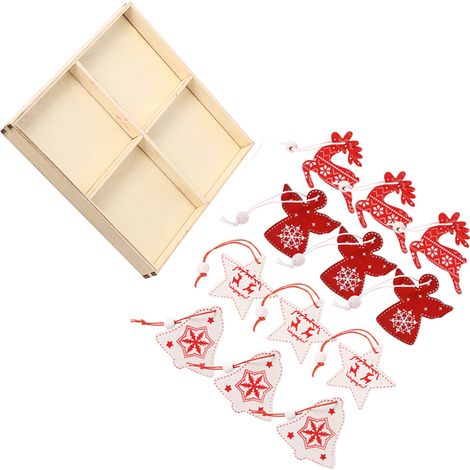 Décorations de Noël en bois, pendentifs pour sapin de Noël, cadeaux pour la maison, artisanat de Noël