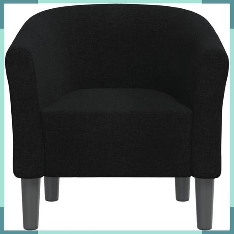 356432 Chaise cabriolet noir tissu (1/5)