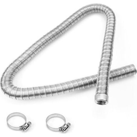 Tuyau d'Échappement de Chauffage de Stationnement de Voiture 100 x 24mm Tuyau d'Échappement pour Générateur de Puissance Tuyau d'Échappement pour Chauffage de Stationnement (1/5)