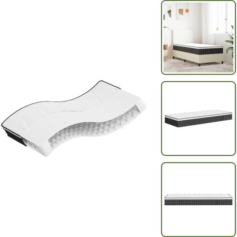 Matelas à ressorts bonnell moyen 80x200 cm - Matelas À Ressorts - Matelas Bonnell - Matelas Double - Matelas Confortable - Matelas Support (1/5)