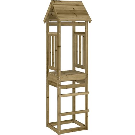 vidaXL Spielhaus, 52,5 x 46,5 x 206,5 cm, imprägniertes Kiefernholz (1/5)
