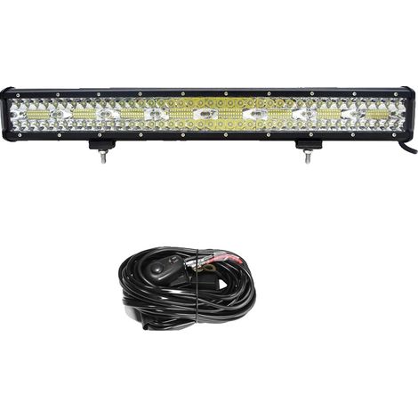 Barre lumineuse LED, motif de faisceau combiné, haute luminosité, 23in 480W avec fil (1/2)