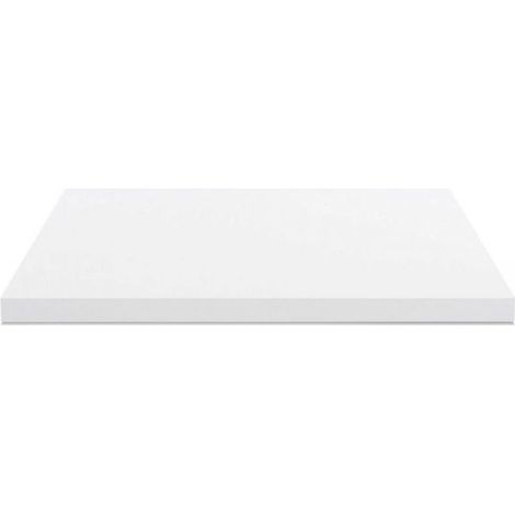 Piano lavabo rettangolare truciolare bianco 120x47x3.8H