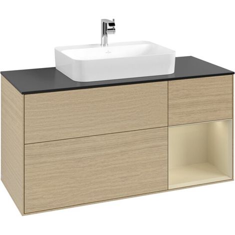 Villeroy & Boch F422HJPC Meuble sous-lavabo Finion F42 (1/3)