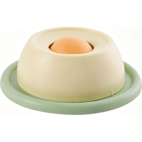 Bol à lécher pour Animaux de Compagnie, gamelle pour Ingestion Lente, Boule roulante, Distributeur de friandises liquides pour Chiens, Plaque Anti-Choc Interactive à mâcher (Jaune) (1/5)