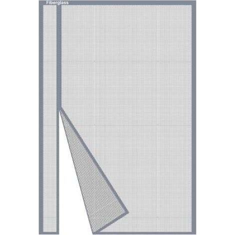 Lot de 2,Moustiquaire Porte Magnétique 70x190cm, Rideau Moustiquaire Porte Fenetre Ouverture Latérale en Fibre de Verre Gris Anti-Moustiques pour Balcon, Fermeture Automatique Moustiquaire Aimantée (1/5)