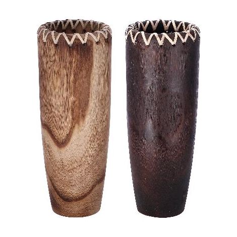 1 Pezzo Vaso Decorativo Casa in Legno Baker 20 x 42 cm 2 Colori (1/2)