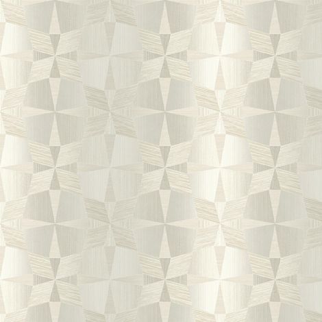 Wallquest Villa Apex Geometric Grey Wallpaper Modern Acrylic Coated Feature Wall (1/4)