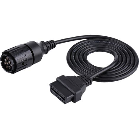 Connecteur Adaptateur on-Board Diagnostics2 à 10 Broches et 16 Broches Câble de Diagnostic pour ICOM-D Moto Moto