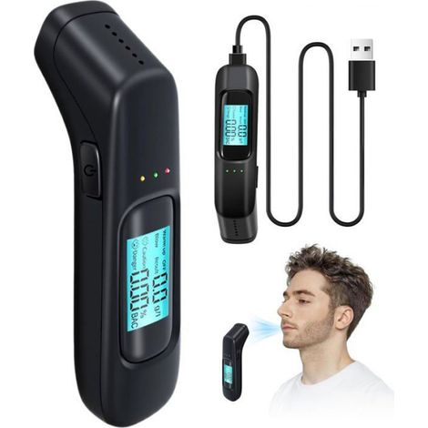 Ethylotest Électronique - Capteur Semi-conducteur - Affichage LCD - Précision Médicale - 1 Pièce (1/5)