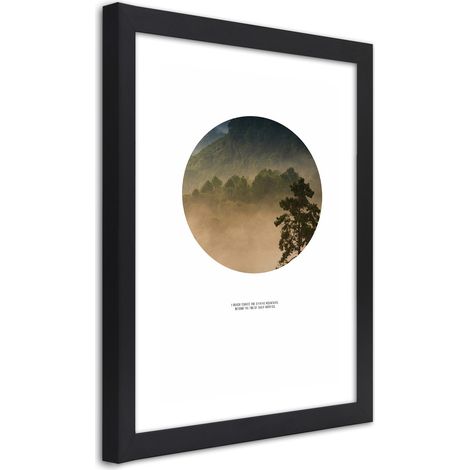 Quadro con cornice, La foresta in cerchio - 40x60 (1/5)