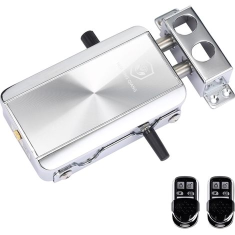 Kit de verrouillage de porte intelligent avec télécommande sans fil, entrée sans clé, serrure électronique, système de contrôle d'accès antivol pour maison, hôtel ou appartement. (1/5)