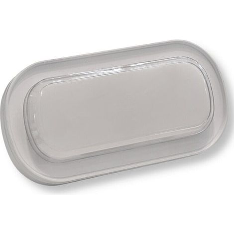 TrAdE Shop Traesio - Applique A Led Da Parete Plafoniera Soffitto Ovale 23 Watt Cct Switch Ip65 Xg-907-3c - Bianco (1/5)