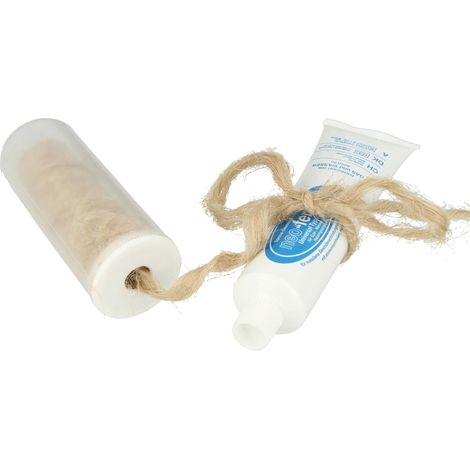tecuro Hanf / Dichtungsflachs 80 g mit Neo-Fermit Dichtpaste 150 g - für Gas- Wasserinstallation (1/3)