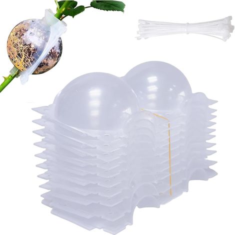 10PCS - Boule De Marcottage - Godet De Repiquage - Transparent Pour Bouturage Aérien Et Germination - Intérieur Extérieur Serre - Transparent - 6x6cm