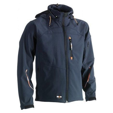 Giubbotto softshell con cappuccio Poseidon Herock Blu navy XXXL (1/4)