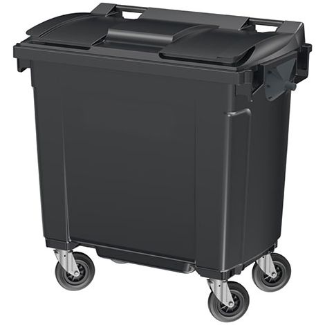 Conteneur 770 litres à préhension latérale avec tourillons - Couleur du couvercle Marron - 1265 x 775 x 1320 mm - 2100010LGAGA/MA