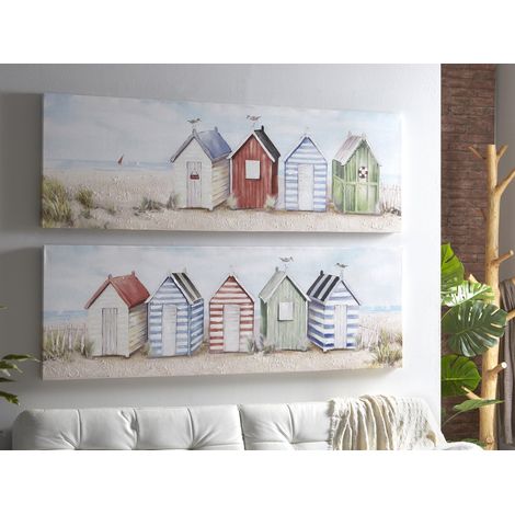 Toile imprimée Salles de bain de plage 50% Huile 150X50 Cms. lot de 2 150X3X50 Cms (1/3)