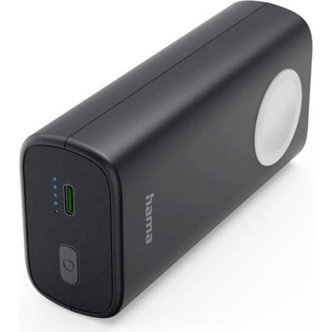 Hama Power bank 10000 mAh Ricarica senza fili Qi Li-Ion Nero, Grigio Carica e scarica simultanei (1/5)