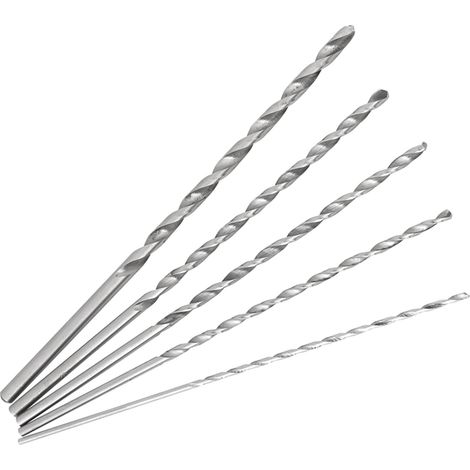 Foret hélicoïdal extra long en acier rapide à queue droite, 2-5 mm, pour le bois (1/5)
