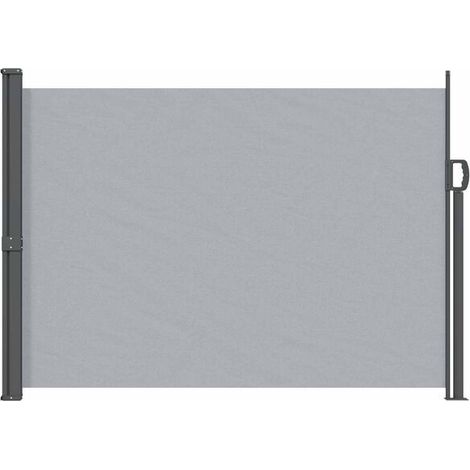 Auvent latéral rétractable, 100 % polyester, fer et acier (1/5)