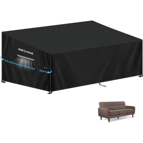 Gartencouch Abdeckung 235cm, wasserdicht, winddicht, 420D Oxford Gewebe (1/5)