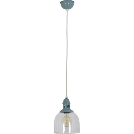 Suspension en Verre et Métal Vert Luminaire Suspendu Rétro Classique E27i - PANGIVO (1/3)