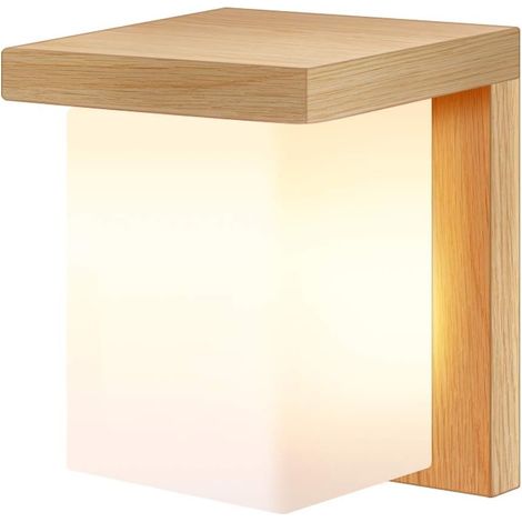 Applique Murale Décorative en Bois Massif Lampe Murale Moderne pour Chevet Salon Escalier Couloir- Série Minimalisme