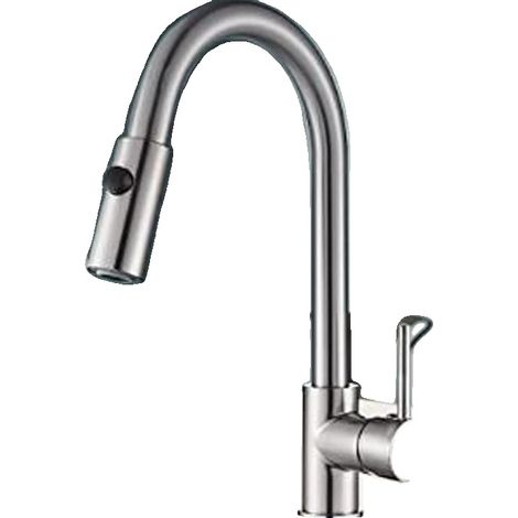 Rubinetto da cucina a bassa pressione dell'acqua, in acciaio inox, girevole a 360 gradi. (1/2)