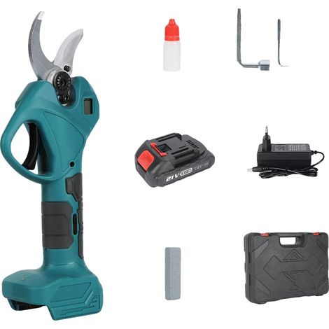 Podadora eléctrica, motor sin escobillas, diseño ergonómico, incluye 1 batería. (1/2)