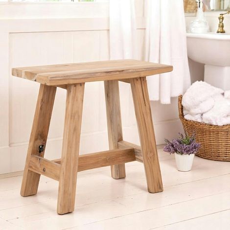 Tabouret en teck NARA (1/5)