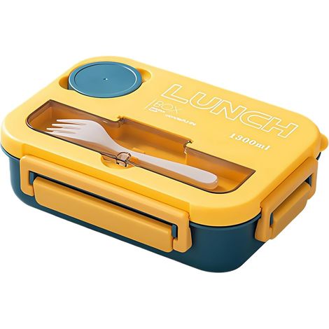 Boîte à lunch avec fourchette et cuillère, récipient pour le (1/5)