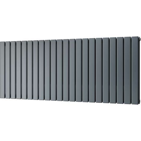 Typhoon - Anthracite Horizontal Radiator H600mm x W1496mm Double Panel
